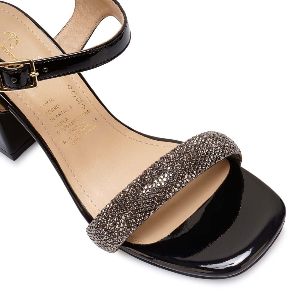 SANDALIA D'ORSAY CASUAL KATHE-2614 NEGRO PIAZZA - 3