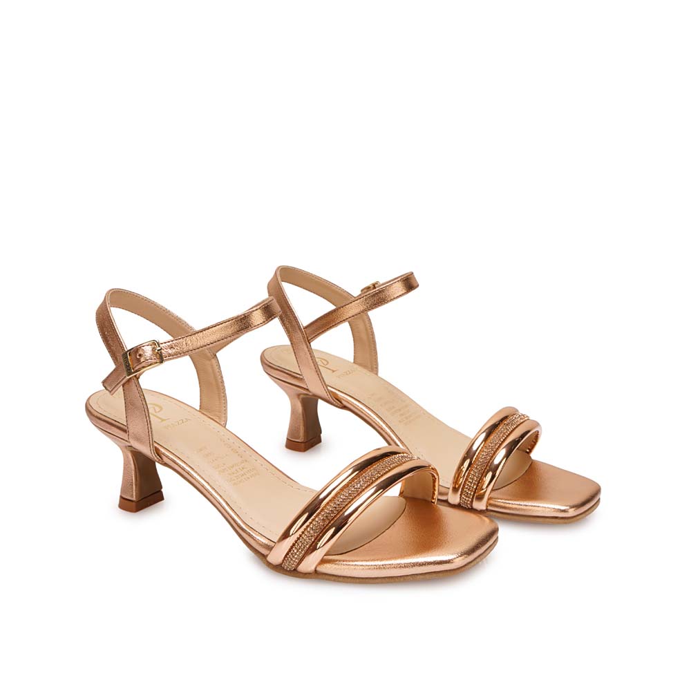 SANDALIA D'ORSAY CASUAL KATHE-2617 ORO ROSA PIAZZA - 4