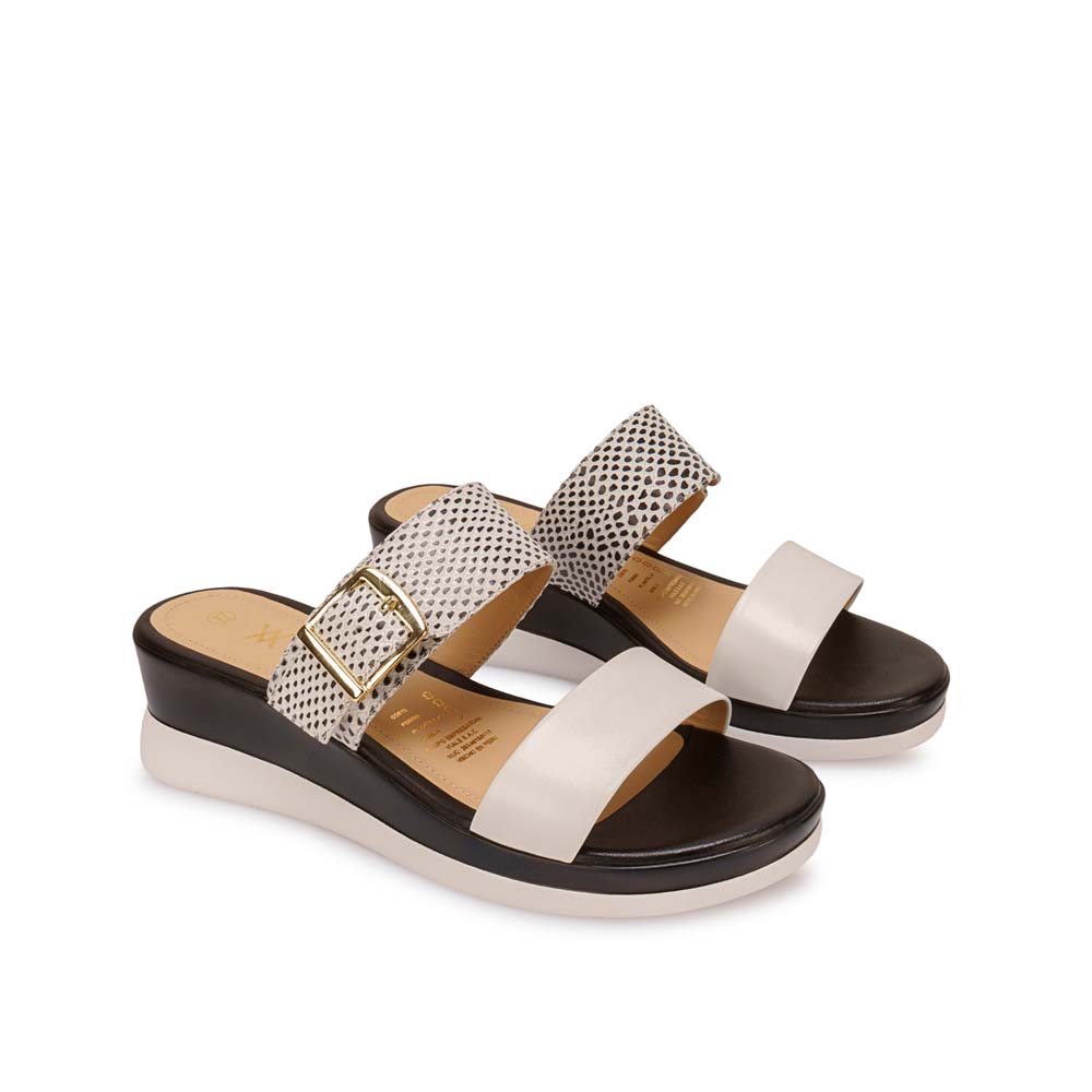 SANDALIA SLIDE CASUAL LINDA-2612 BLANCO VIALE CUERO - 4