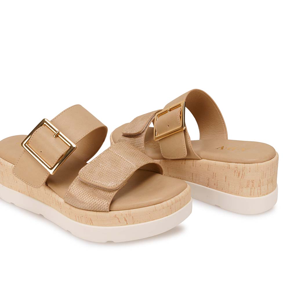 SANDALIA STRAP CASUAL ANA-2629 CHAMPAGNE ADV - 2