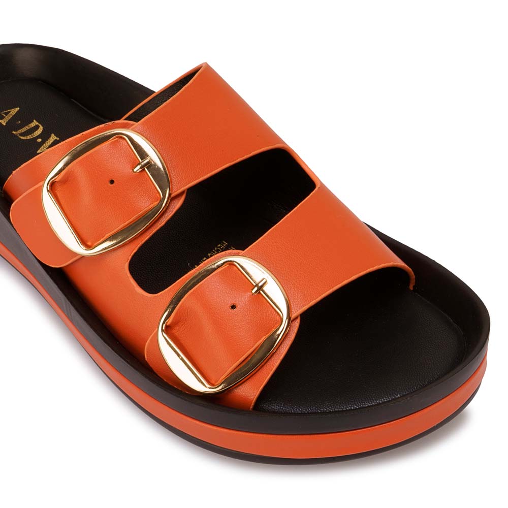 SANDALIA STRAP CASUAL ANA-2623 NARANJA ADV - 3
