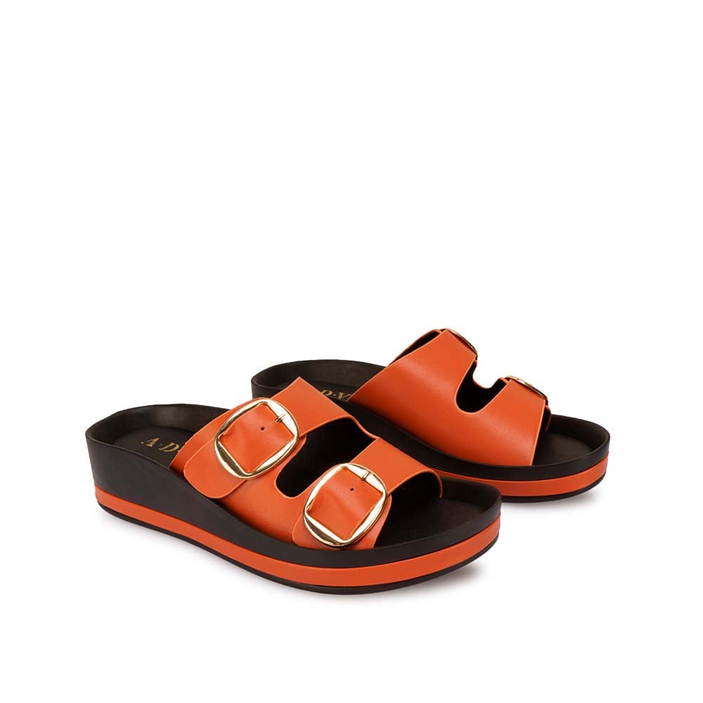 SANDALIA STRAP CASUAL ANA-2623 NARANJA ADV - 4