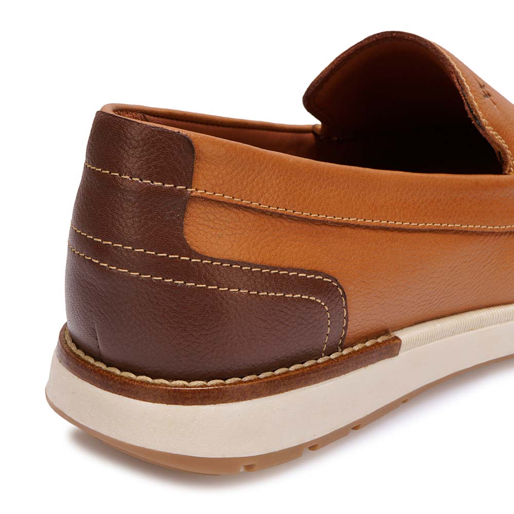 ZAPATO MOCASÍN CASUAL MATEO-2605 MARRON VIALE HOMME CUERO - 3