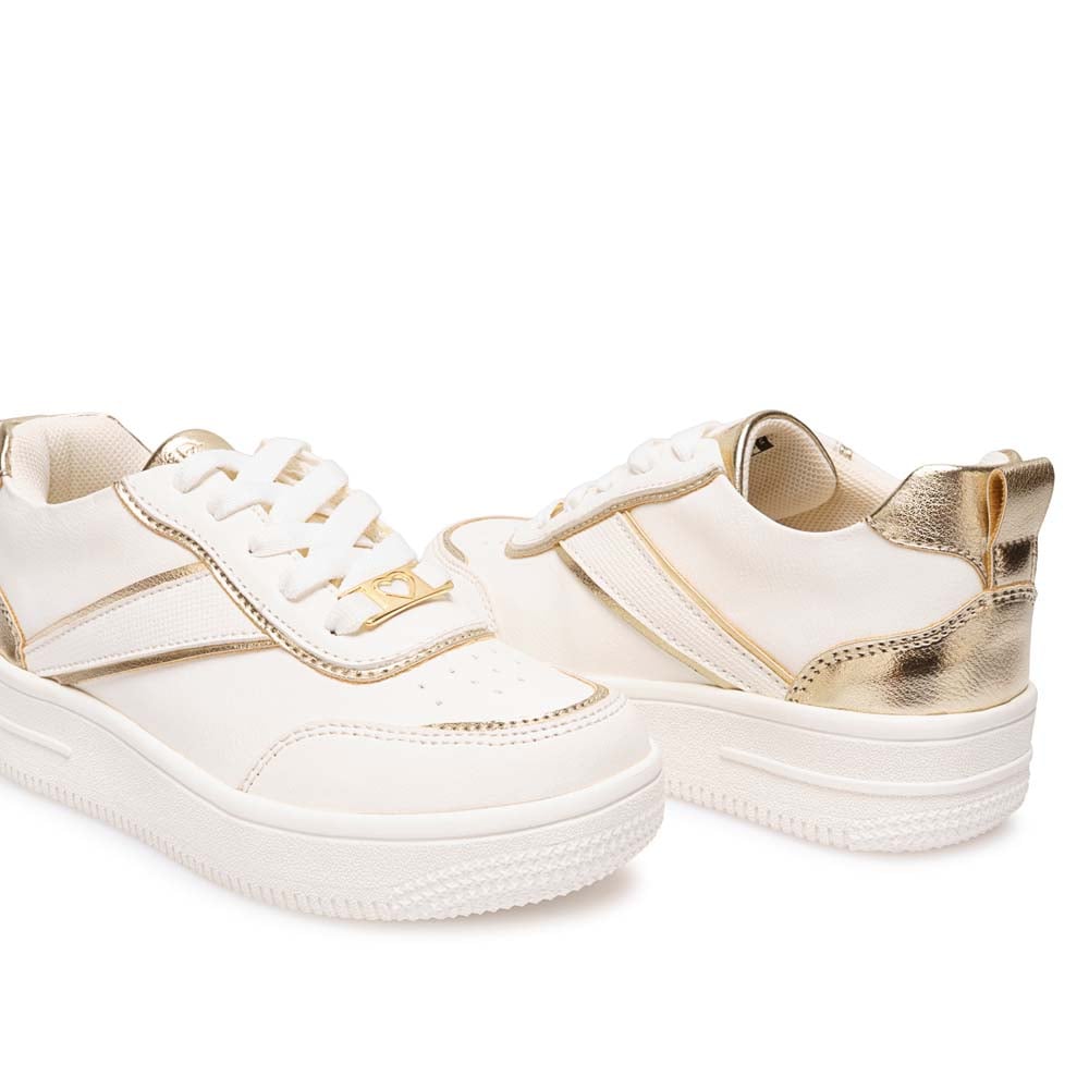 ZAPATILLA CASUAL CARITO-2531 BLANCO/DORADO PIAZZA KIDS - 2
