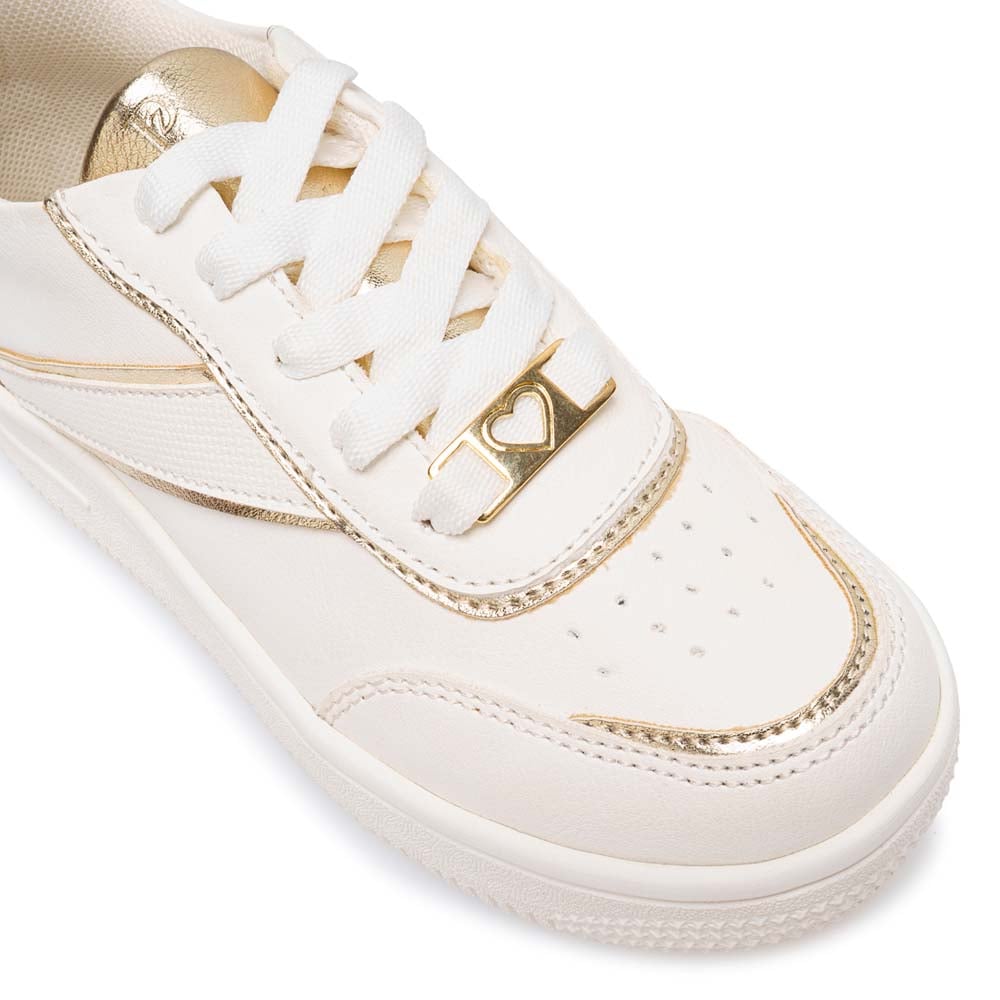 ZAPATILLA CASUAL CARITO-2531 BLANCO/DORADO PIAZZA KIDS - 3