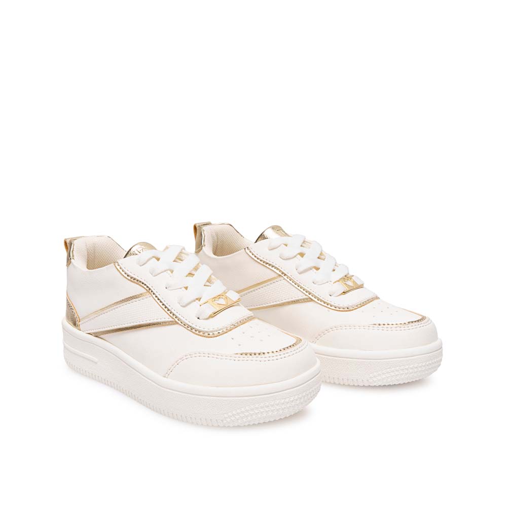 ZAPATILLA CASUAL CARITO-2531 BLANCO/DORADO PIAZZA KIDS - 4