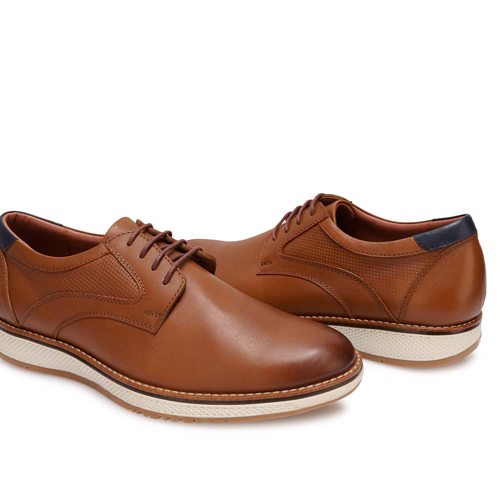 ZAPATO DERBY CASUAL ANGELO-2544 TOFFE VIALE HOMME CUERO - 2