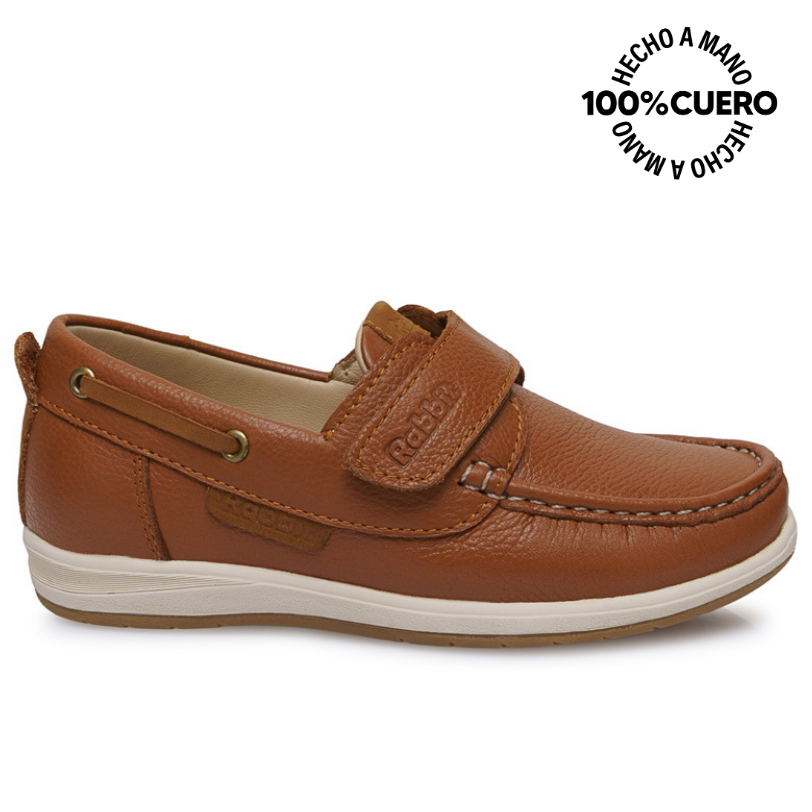 ZAPATO TOP SIDER CASUAL ANGEL-2625 MARRON RABBIT CUERO - 1