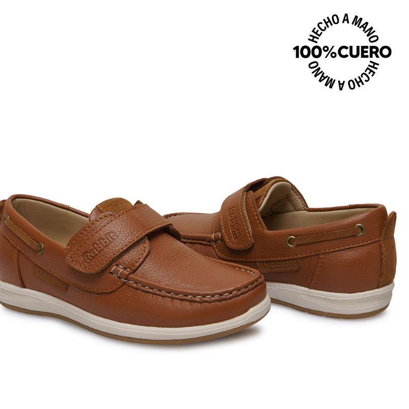 ZAPATO TOP SIDER CASUAL ANGEL-2625 MARRON RABBIT CUERO - 2