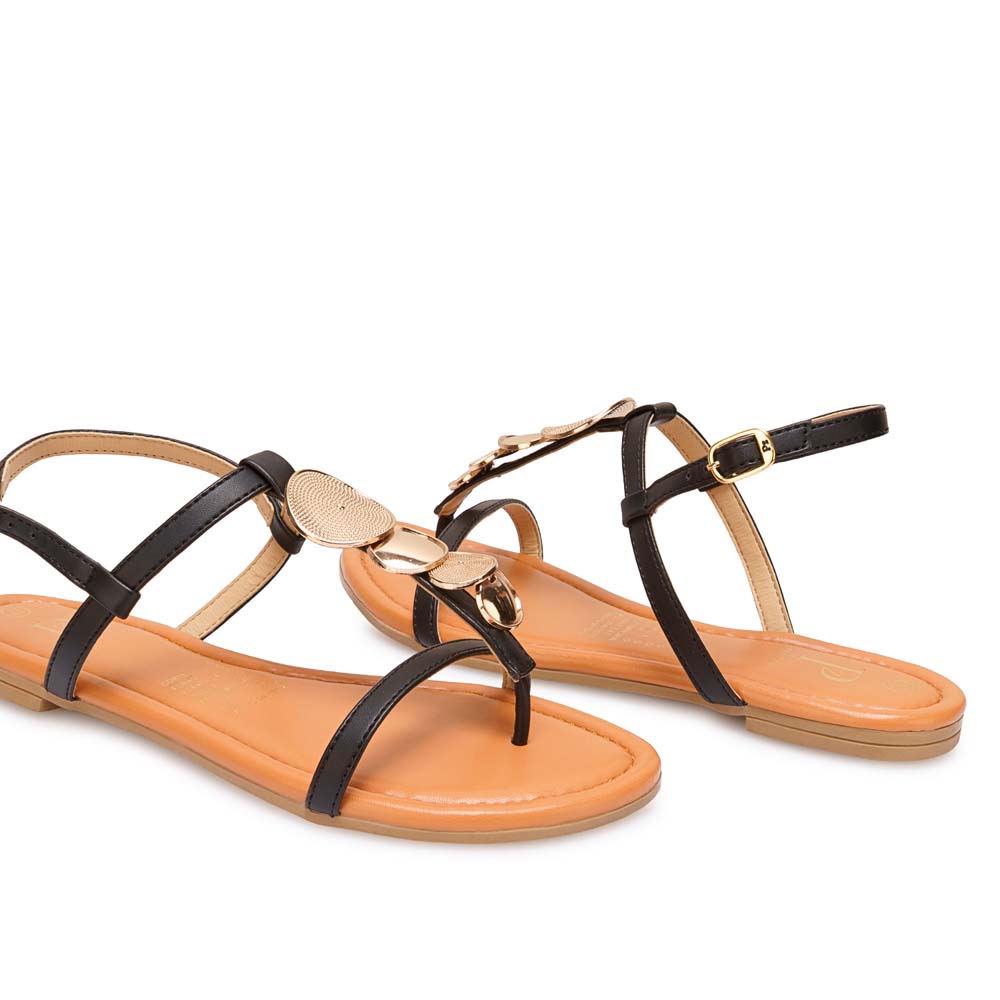 SANDALIA D'ORSAY CASUAL CESI-2612 NEGRO PIAZZA - 2