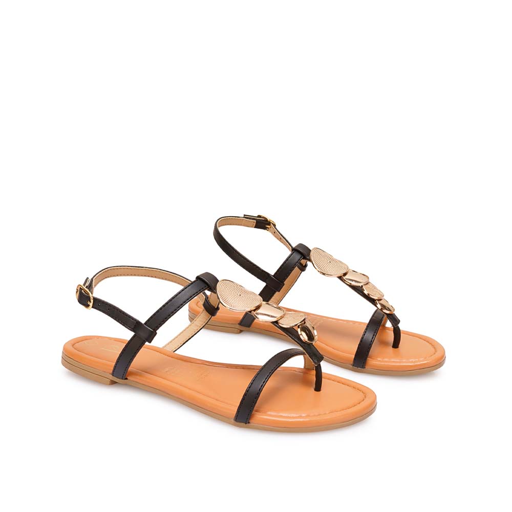 SANDALIA D'ORSAY CASUAL CESI-2612 NEGRO PIAZZA - 4