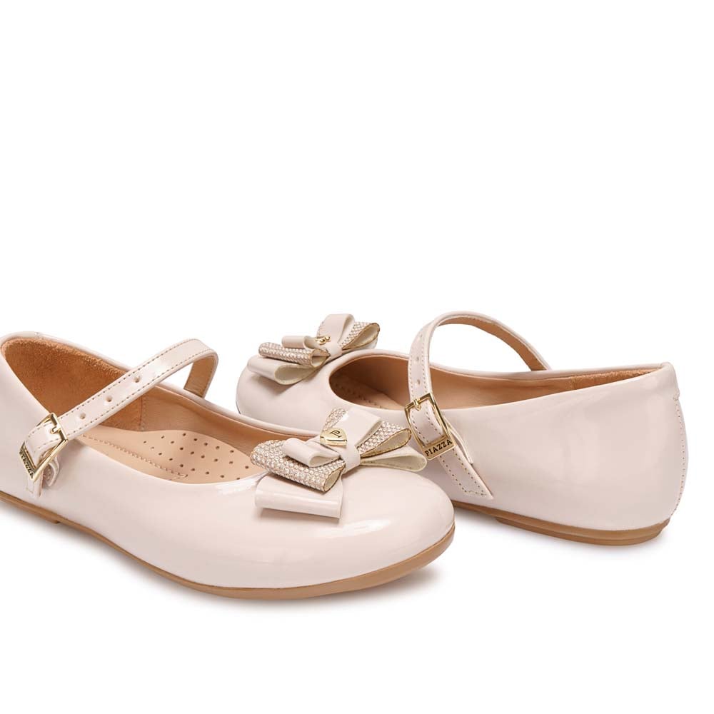ZAPATO BALLERINA CASUAL MADIS-2619 HUESO PIAZZA KIDS - 2