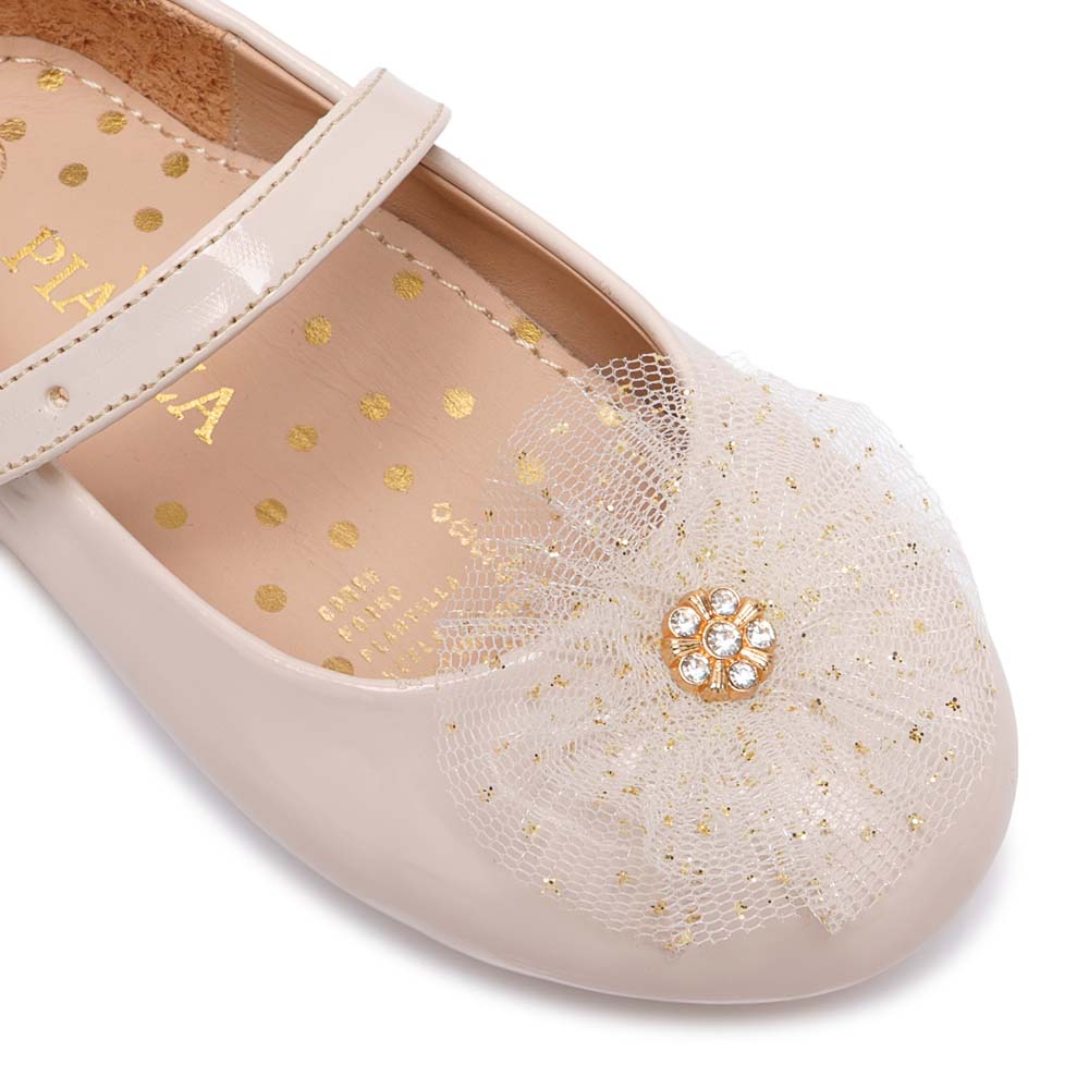 ZAPATO BALLERINA CASUAL MADIS-2612 HUESO PIAZZA KIDS - 3