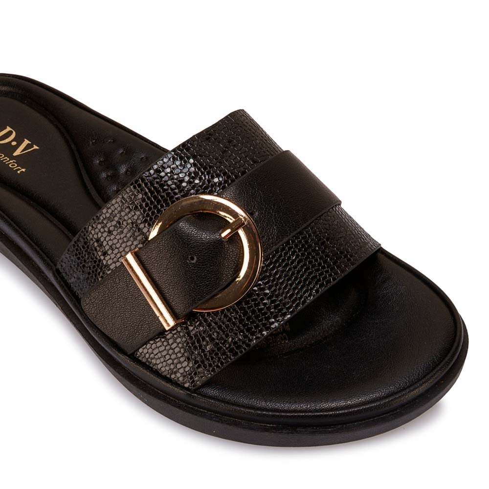 SANDALIA SLIDE CASUAL ANA-2636 NEGRO ADV - 3