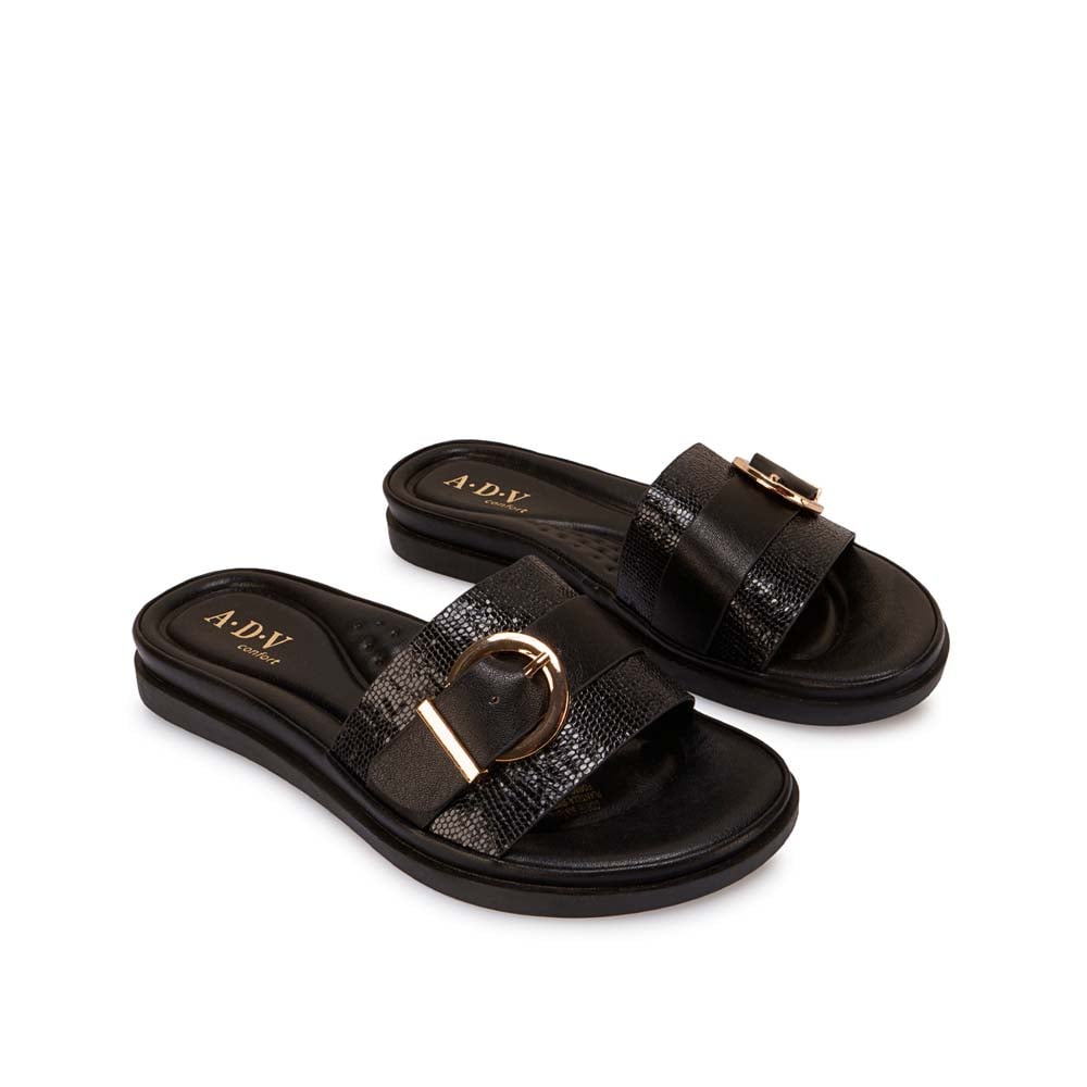 SANDALIA SLIDE CASUAL ANA-2636 NEGRO ADV - 4