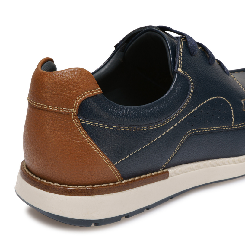 ZAPATO TOP SIDER CASUAL MATEO-2603 AZUL VIALE HOMME CUERO - 3
