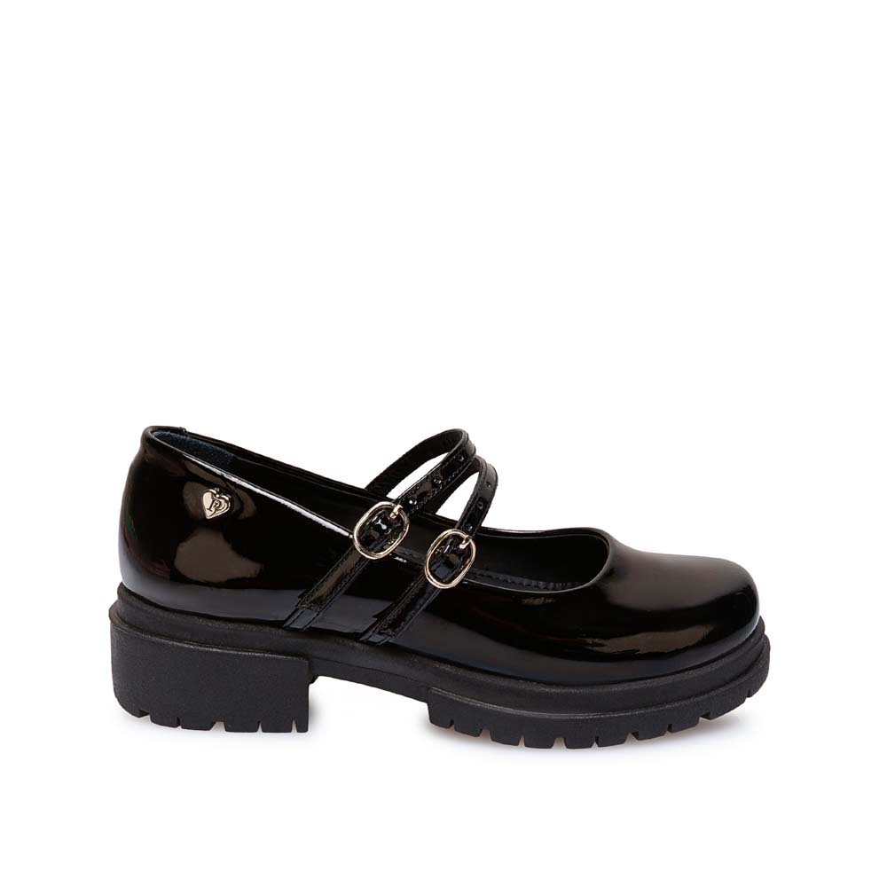 ZAPATO BALLERINA CASUAL MADIS-2630 NEGRO PIAZZA KIDS - 1