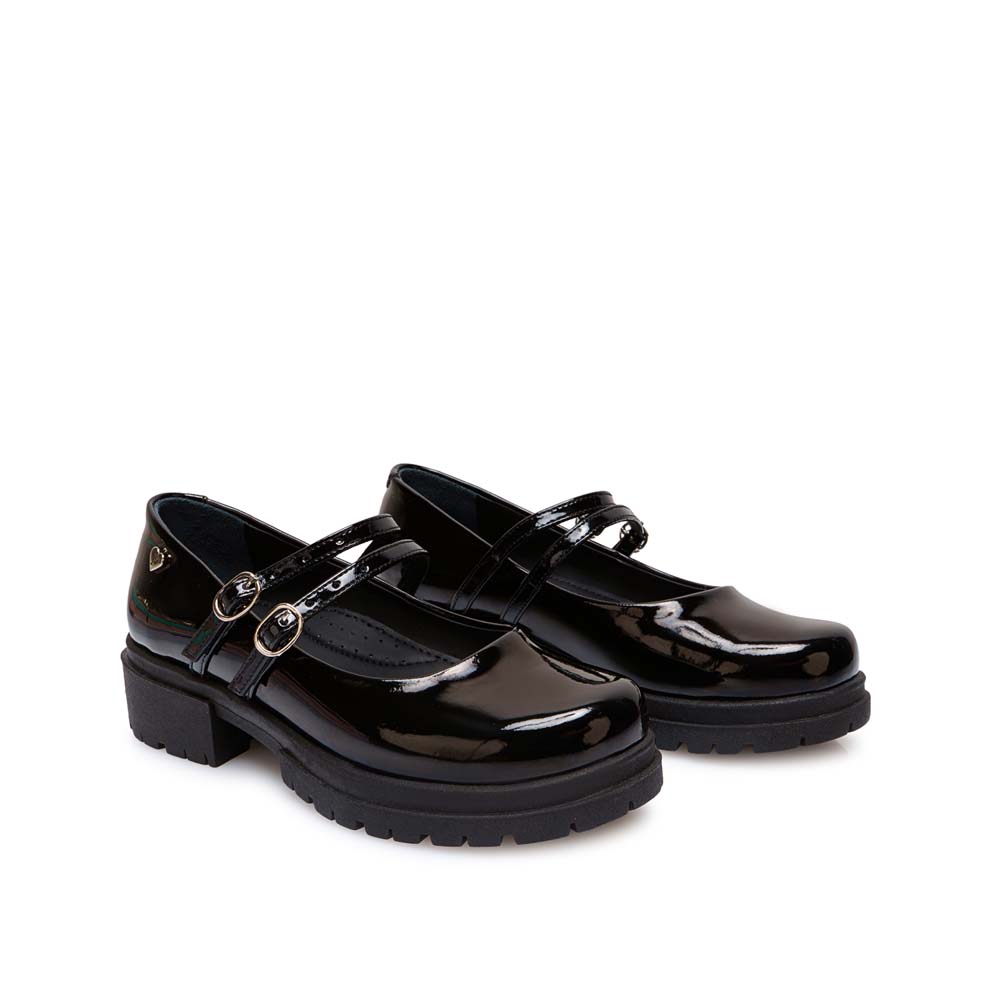 ZAPATO BALLERINA CASUAL MADIS-2630 NEGRO PIAZZA KIDS - 4