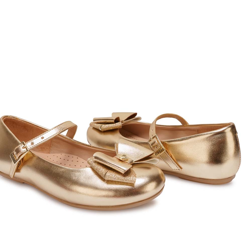 ZAPATO BALLERINA CASUAL MADIS-2616 DORADO PIAZZA KIDS - 2
