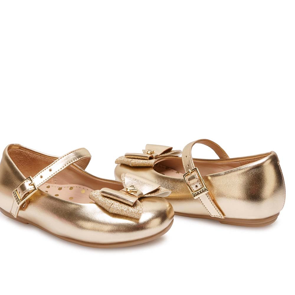 ZAPATO BALLERINA CASUAL MADIS-2615 DORADO PIAZZA KIDS - 2