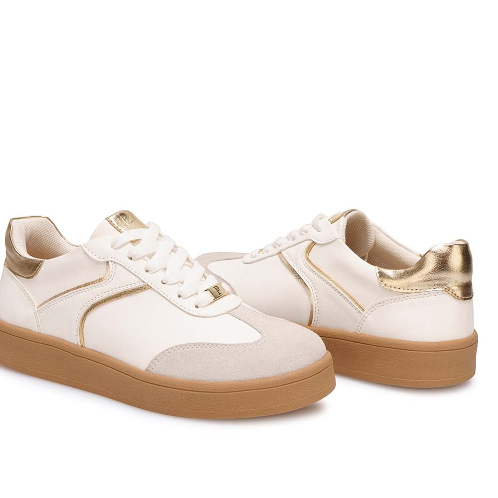 ZAPATILLA CASUAL CESI-2615 BLANCO/DORADO PIAZZA - 2