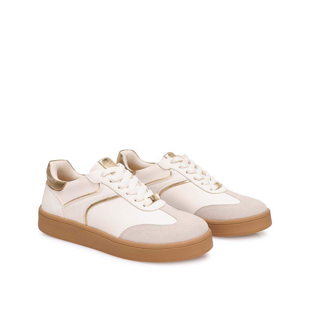 ZAPATILLA CASUAL CESI-2615 BLANCO/DORADO PIAZZA - 4