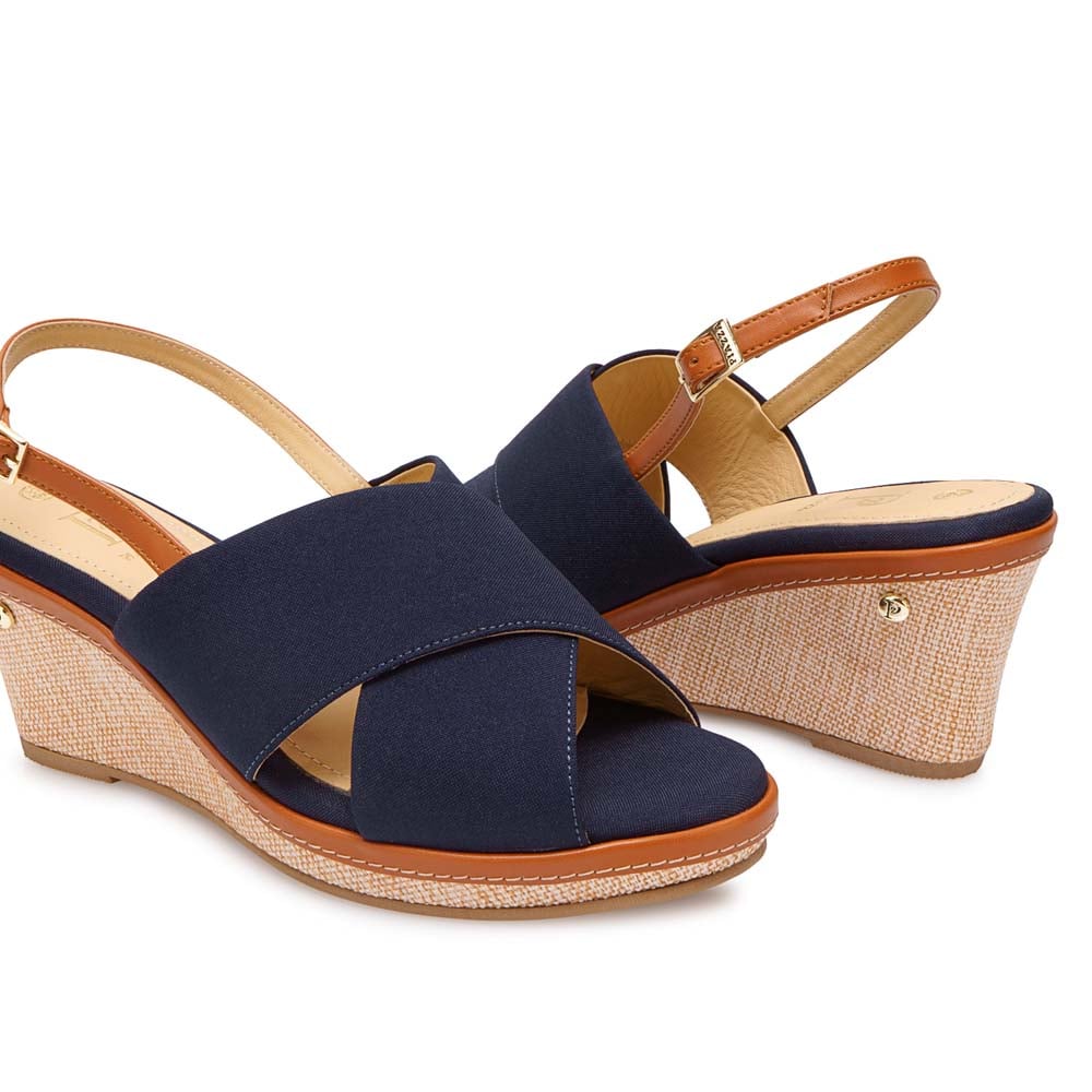 SANDALIA D'ORSAY CASUAL MARC-2608 AZUL PIAZZA - 2