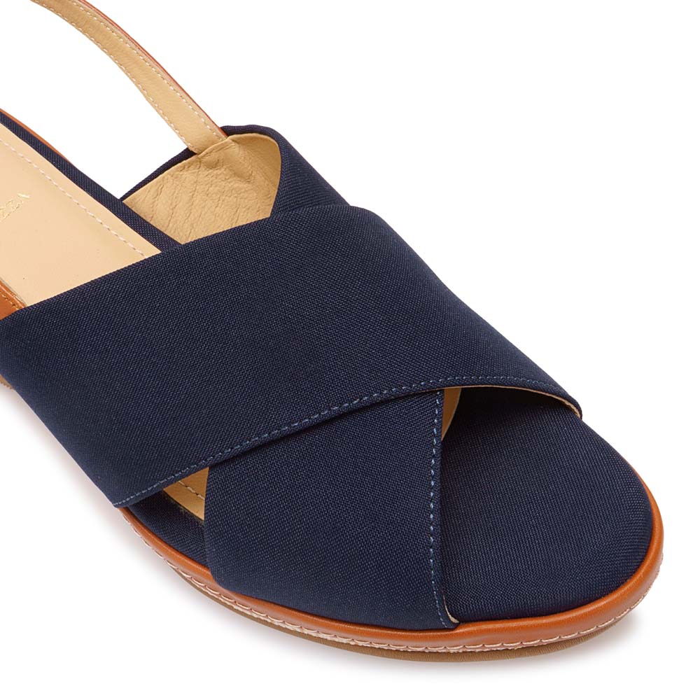 SANDALIA D'ORSAY CASUAL MARC-2608 AZUL PIAZZA - 3