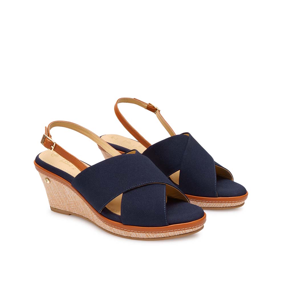 SANDALIA D'ORSAY CASUAL MARC-2608 AZUL PIAZZA - 4