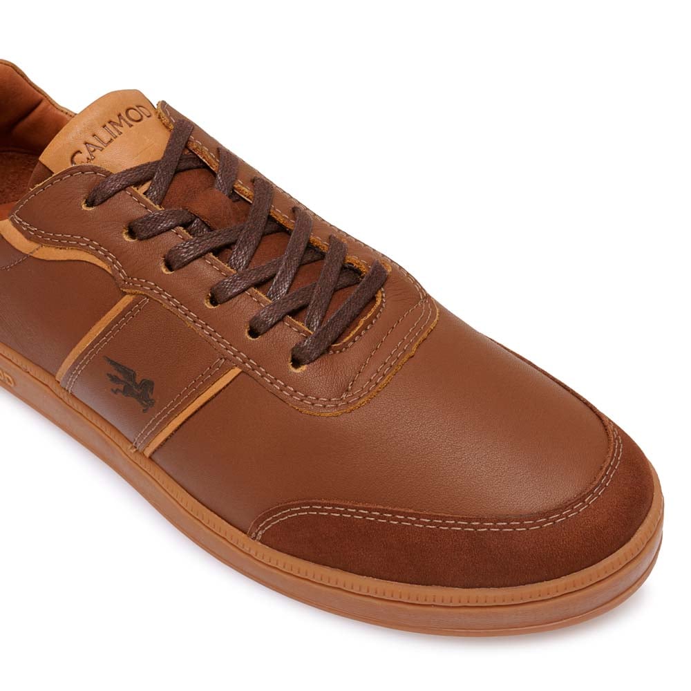 ZAPATILLA CASUAL UIS-001 TAN CALIMOD CUERO - 3
