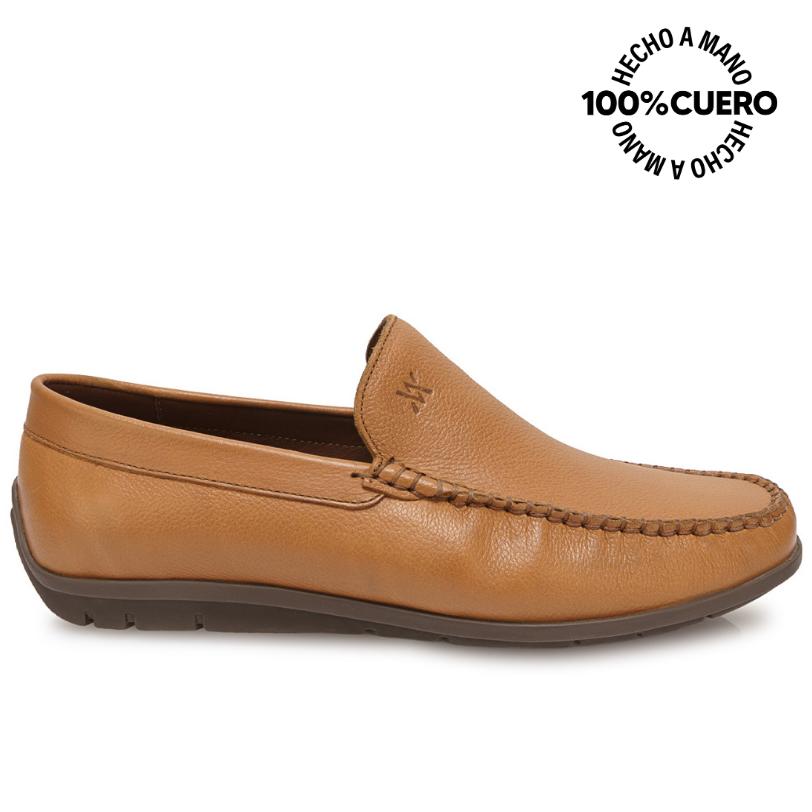 ZAPATO MOCASÍN CASUAL SERGIO-2609 NUTRIA VIALE HOMME CUERO - 1