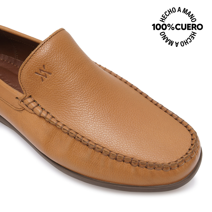 ZAPATO MOCASÍN CASUAL SERGIO-2609 NUTRIA VIALE HOMME CUERO - 3