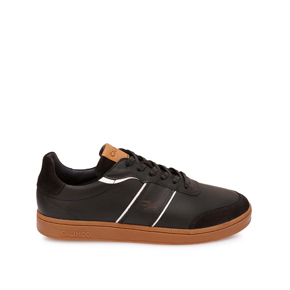 ZAPATILLA CASUAL UIS-002 NEGRO CALIMOD CUERO - 1