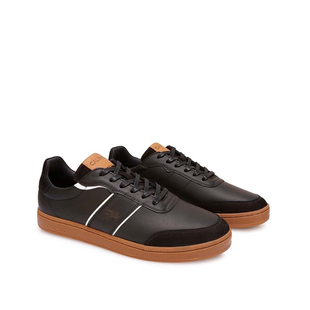 ZAPATILLA CASUAL UIS-002 NEGRO CALIMOD CUERO - 4