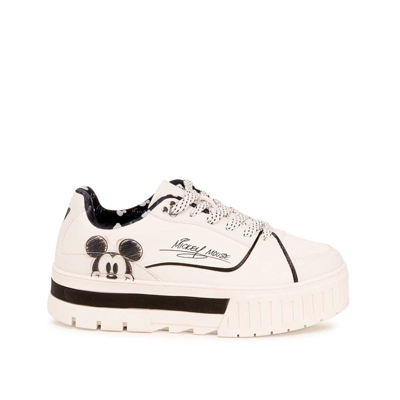 ZAPATILLA CASUAL 2KY-053 BLANCO/NEGRO MICKEY - 1