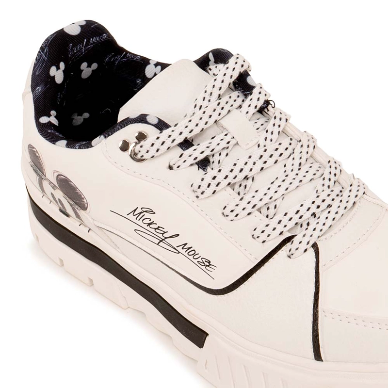 ZAPATILLA CASUAL 2KY-053 BLANCO/NEGRO MICKEY - 3