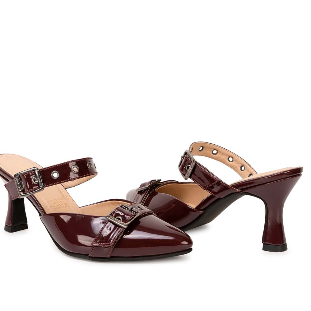 ZAPATO STILETTO CASUAL KATHE-2622 VINO PIAZZA - 2