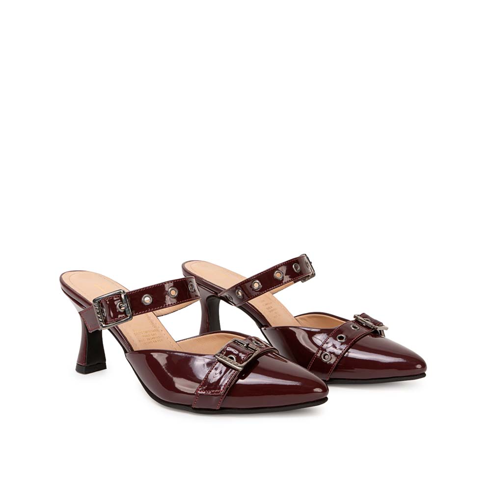 ZAPATO STILETTO CASUAL KATHE-2622 VINO PIAZZA - 4