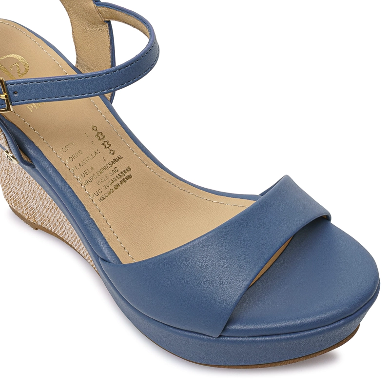SANDALIA D'ORSAY CASUAL WAL-2620 ACERO PIAZZA - 3