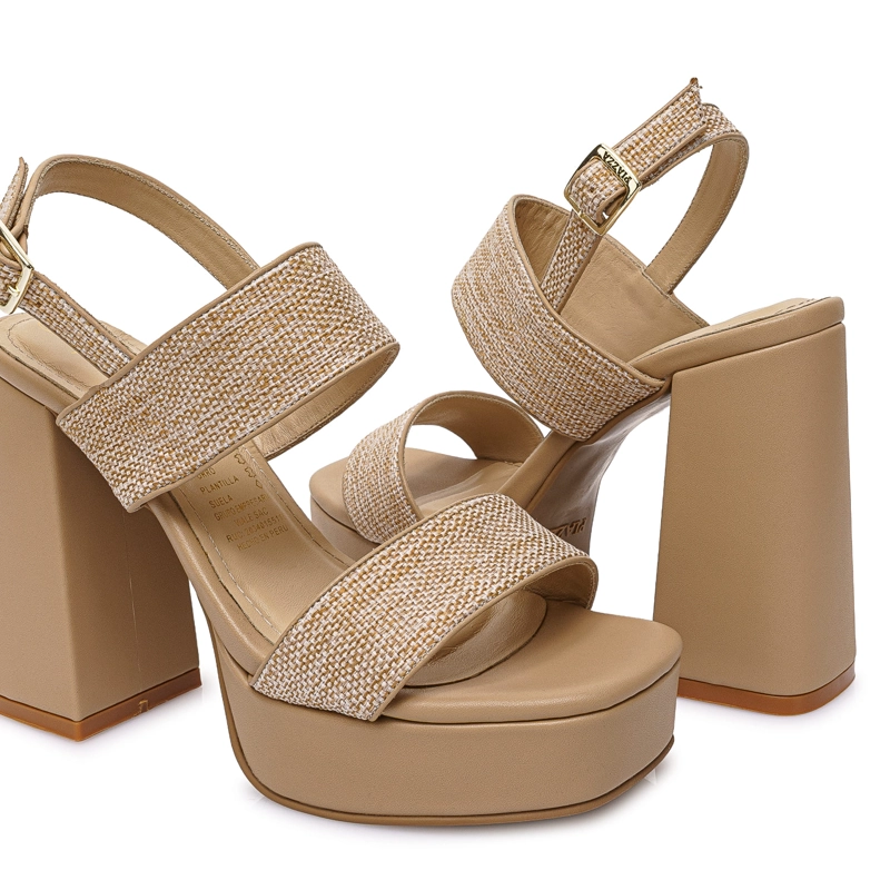 SANDALIA D'ORSAY CASUAL KATHE-2609 BEIGE PIAZZA - 2