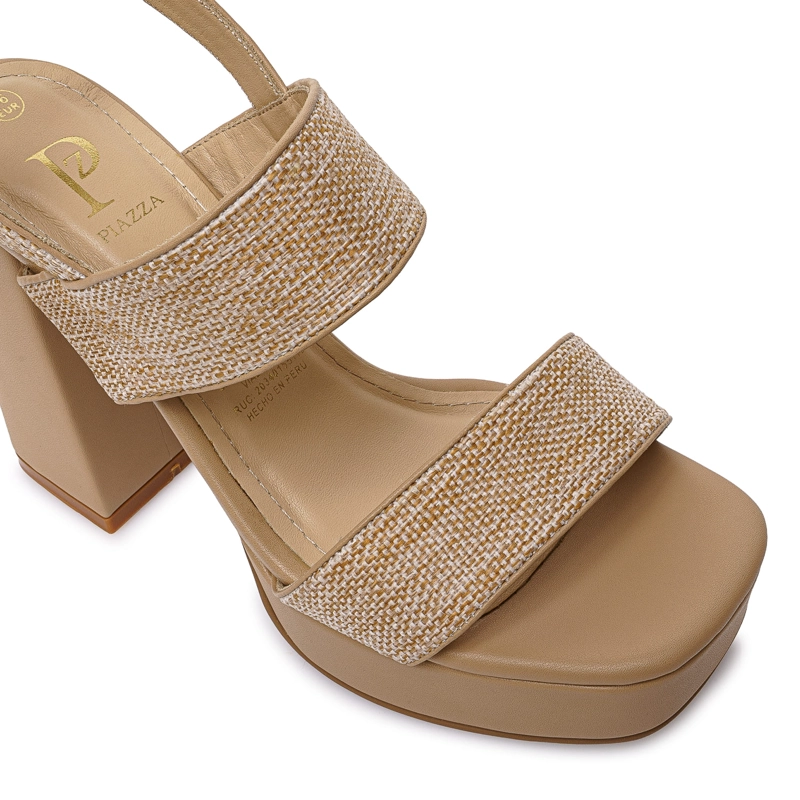 SANDALIA D'ORSAY CASUAL KATHE-2609 BEIGE PIAZZA - 3
