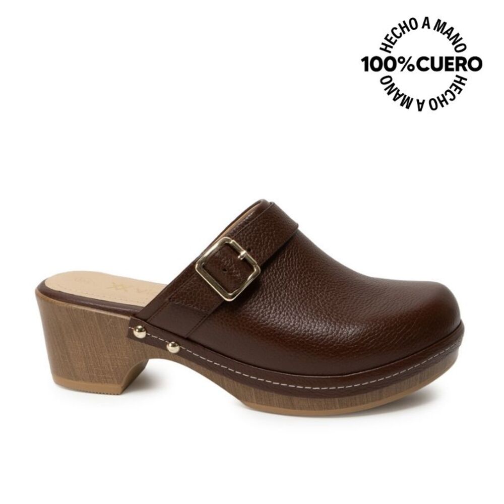 ZAPATO SUECO CASUAL SOFI-2631 BRANDY VIALE CUERO - 1