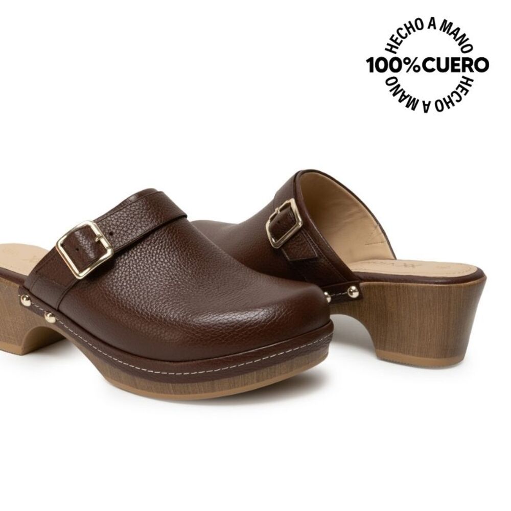 ZAPATO SUECO CASUAL SOFI-2631 BRANDY VIALE CUERO - 2