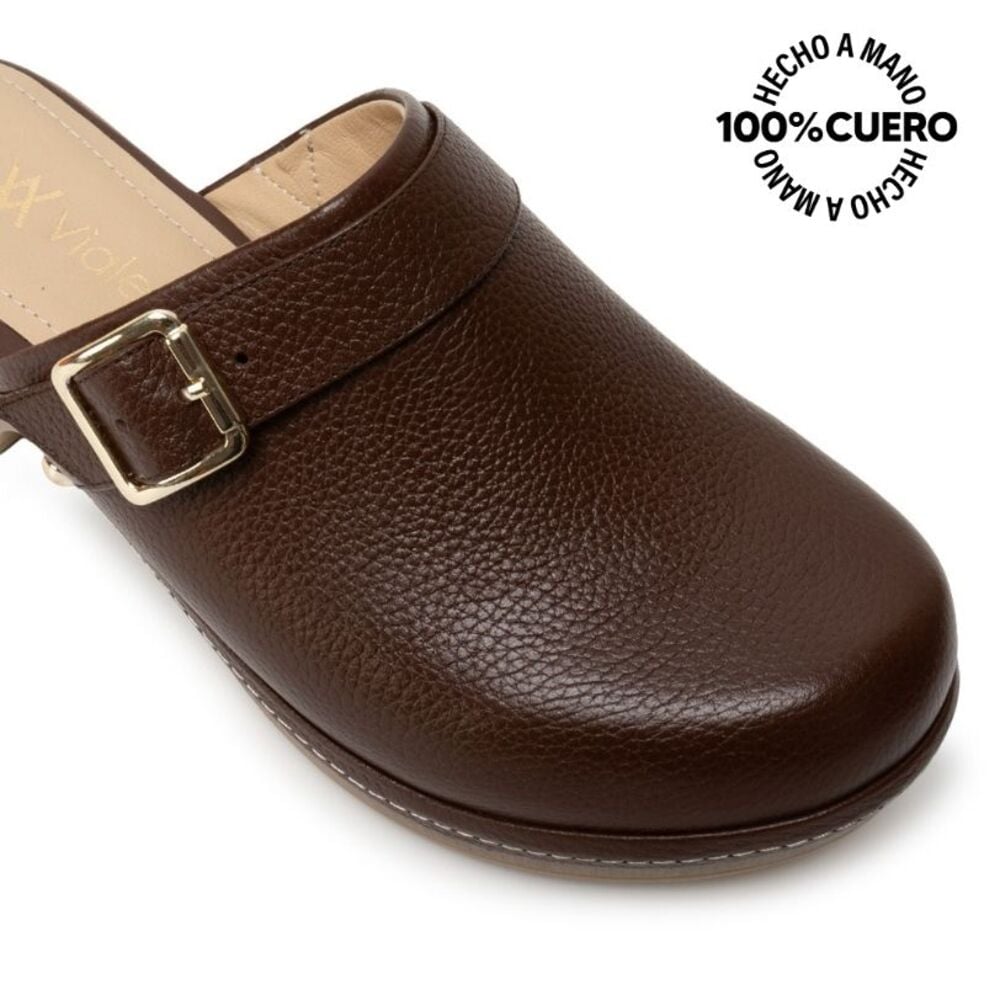 ZAPATO SUECO CASUAL SOFI-2631 BRANDY VIALE CUERO - 3