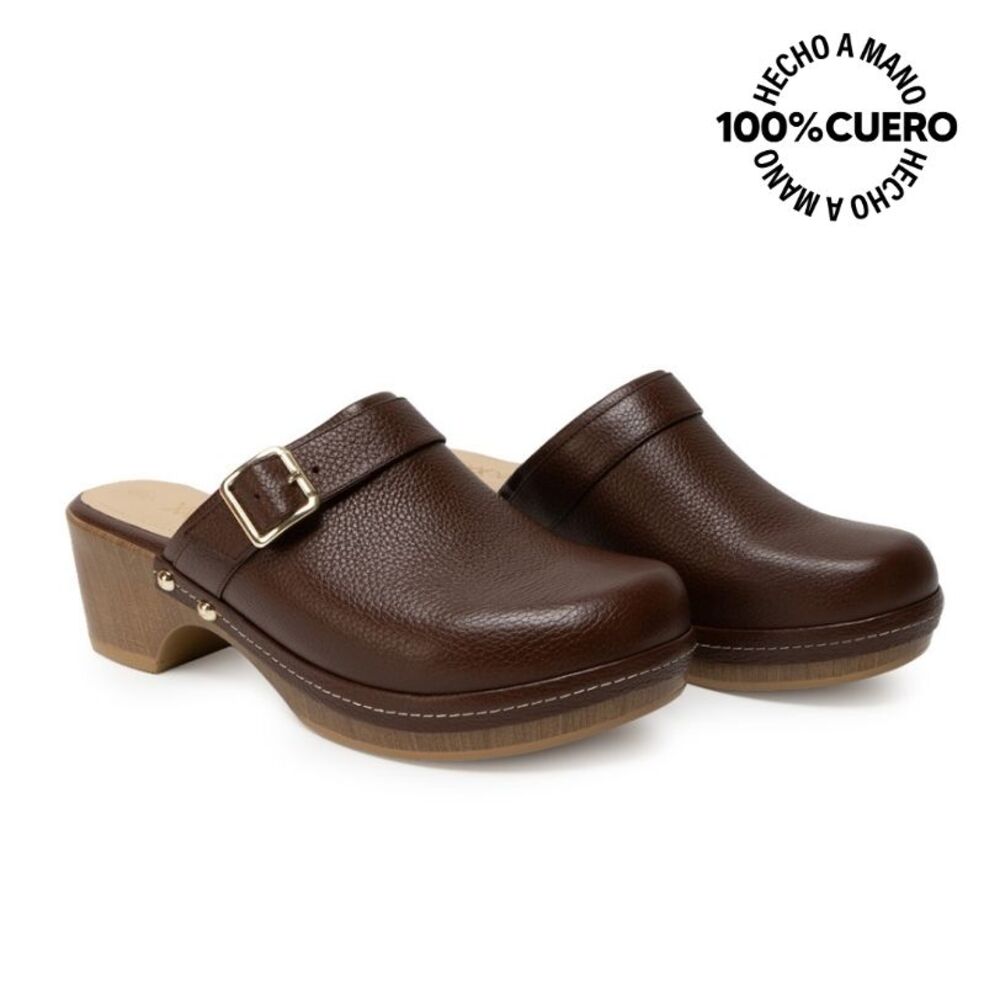 ZAPATO SUECO CASUAL SOFI-2631 BRANDY VIALE CUERO - 4