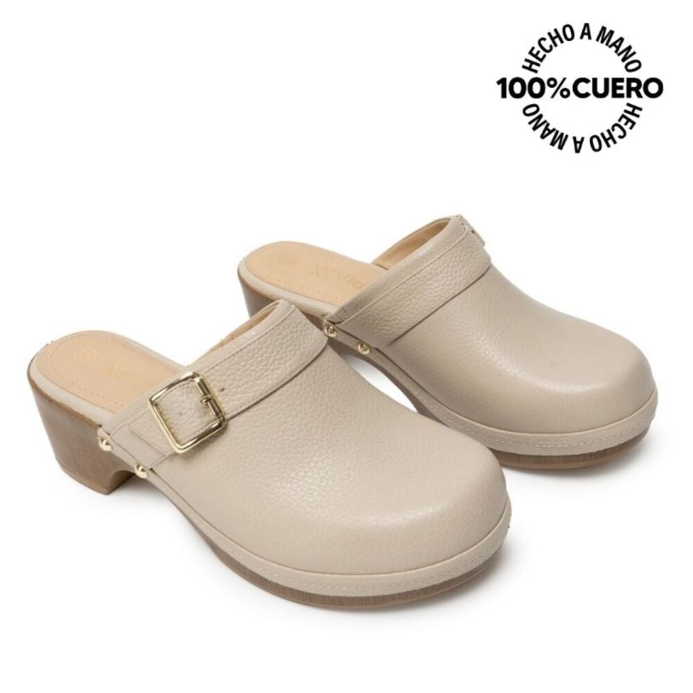ZAPATO SUECO CASUAL SOFI-2631 VAINILLA VIALE CUERO - 4