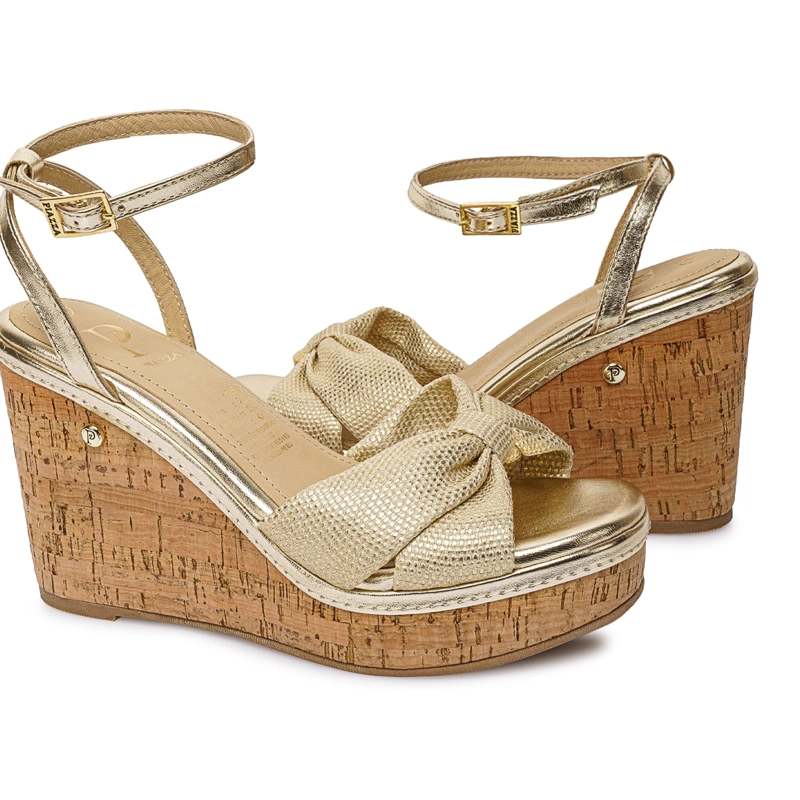 SANDALIA D'ORSAY CASUAL WAL-2625 DORADO PIAZZA - 2