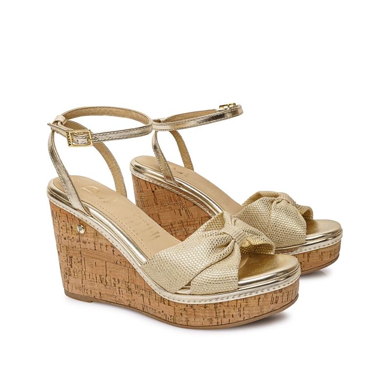 SANDALIA D'ORSAY CASUAL WAL-2625 DORADO PIAZZA - 4