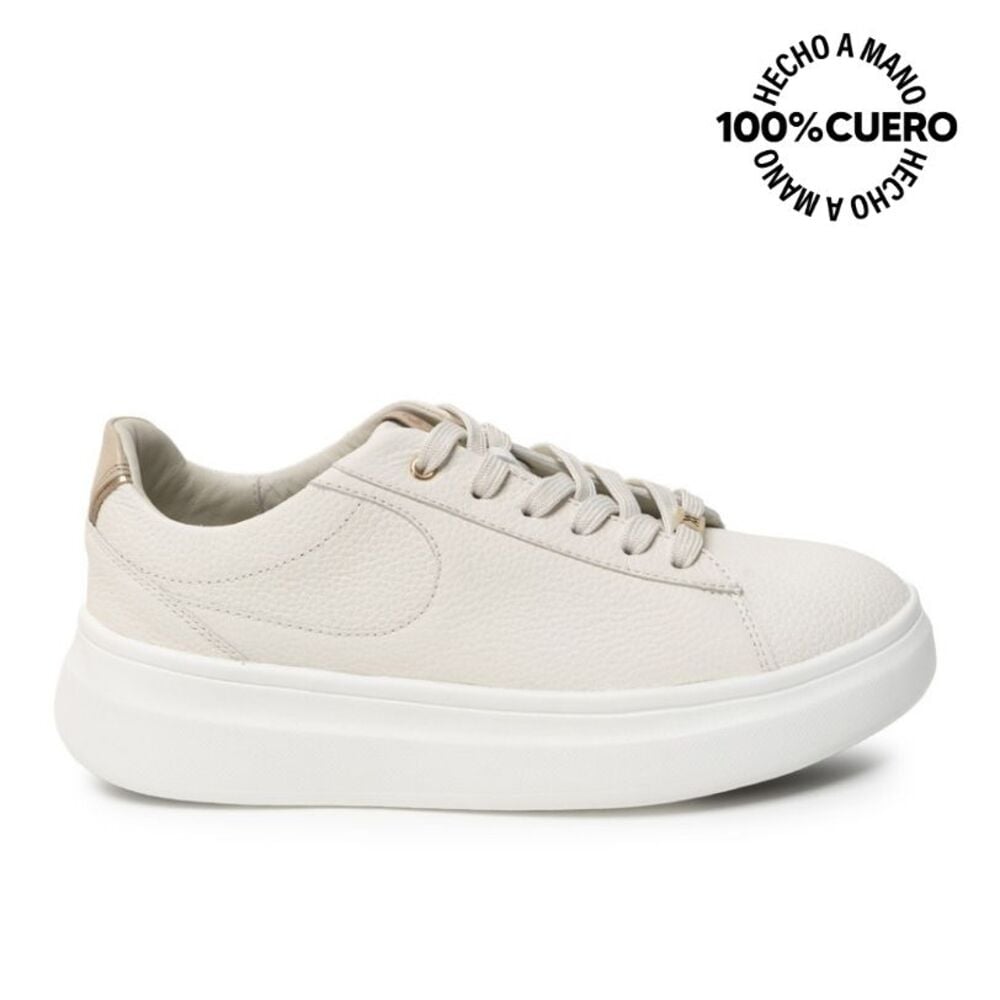 ZAPATILLA CASUAL REC-2601 BLANCO SOF VIALE CUERO - 1