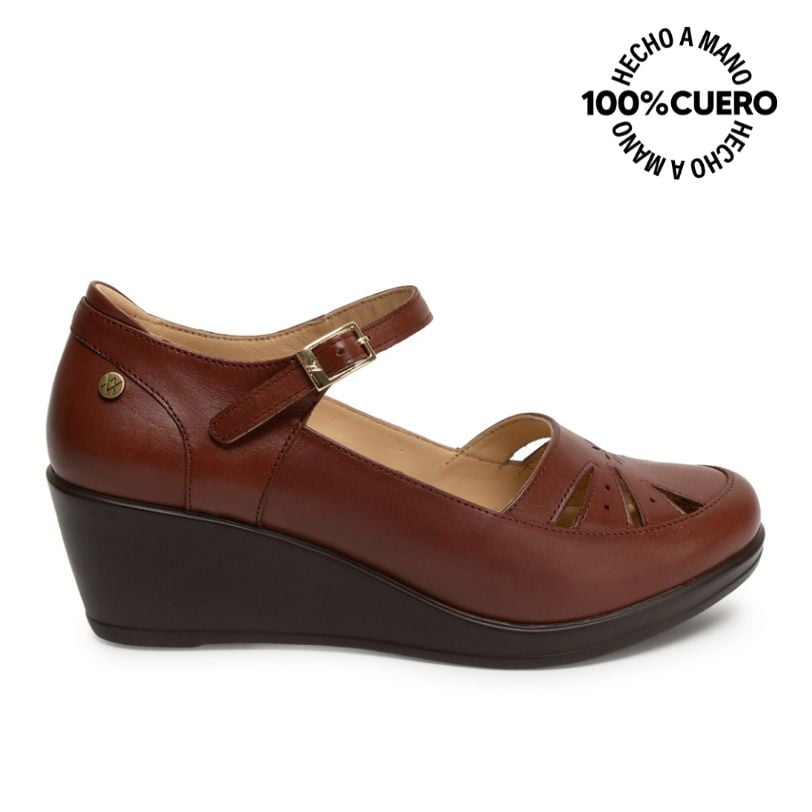 ZAPATO CANASTA CASUAL DK-2602 APACHE VIALE CUERO - 1